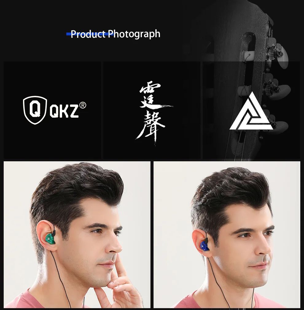 QKZ AK6 In Ear Earphone 6 Dynamic Driver Unit Headphone With Mic Stereo Sports HiFi Subwoofer Headset Monitor Earbuds For iPhone