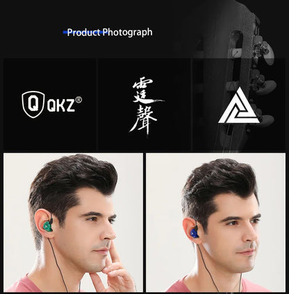 QKZ AK6 In Ear Earphone 6 Dynamic Driver Unit Headphone With Mic Stereo Sports HiFi Subwoofer Headset Monitor Earbuds For iPhone