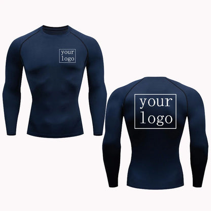 New Custom Compression T Shirt Your Design Logo Top Men Women Print Original Design Tshirts Jogging Workout Gym Quick Dry Tshirt