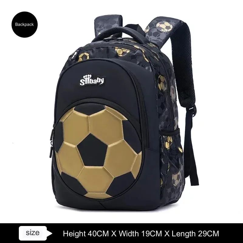 Mochila Infantil Menino Futebol Escolar Anime para Crianças Adolescentes Viagem Mochila Escolar