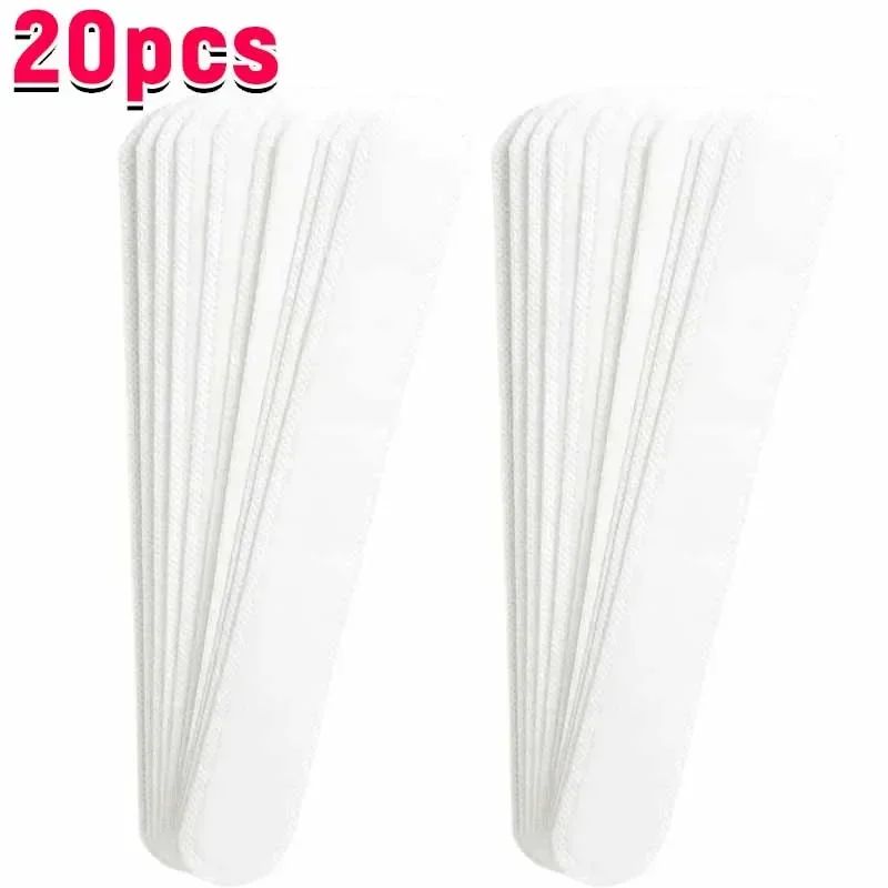 10/40pçs Adesivos Absorventes de Suor para Chapéus Femininos Masculinos Fita Branca Invisível Antissujeira para Boné Esportivo Tiras Redutoras de Tamanho de Chapéu