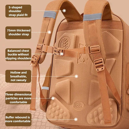 Capybara Children Backpack Waterproof Student Schoolbag Large Capacity Alleviate Burden School Bag Orthopedic Backpack Book Bag