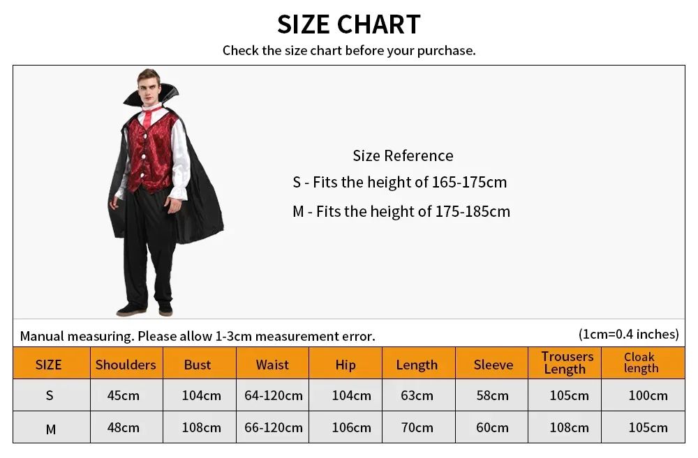 Adult Vampire Costume Men's Medieval Gothic Costume Set Suitable for Halloween Parties Movie Theme Cosplay Costume