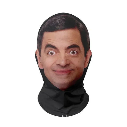 Customizable Masks Halloween 3D Mask Full Face Elastic Mesh Sunscreen Mask for Men Women Party Cosplay Headwear Cosplay Masks