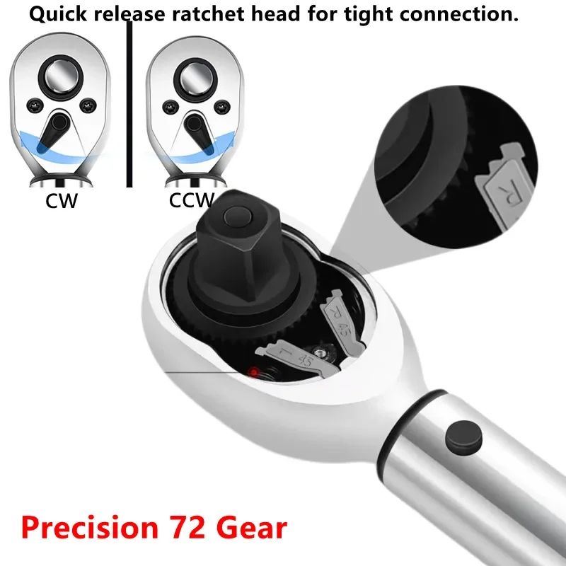 TINSOL Chave Dinamométrica para Bicicleta, Conjunto de 15 Peças, 1/4", 2-24Nm, Chave Allen Direção Dupla, Ferramenta Tipo Soquete Predefinido, Chave de Boca para Reparo Profissional