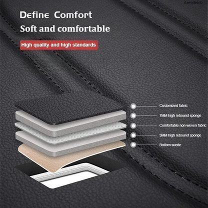 Auto Set Car Seat Covers PU Leather Single Front Split Bench Protector Four Season Universal Fit Most Car SUV Car Accessories