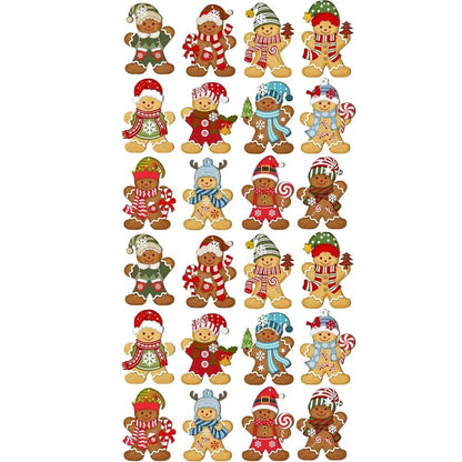 Christmas Gingerbread Man Ornaments Xmas Tree Wooden Hanging Pendants 2026 New Year Party Home Decoration Kids DIY GIft