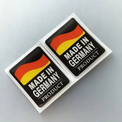 2 unidades Alemanha Bandeira Alemã Edição Limitada Esportiva Decalques Bandeira da Alemanha Emblemas Distintivos Decalque para Para-lamas Moto Carro Caminhão Bicicleta