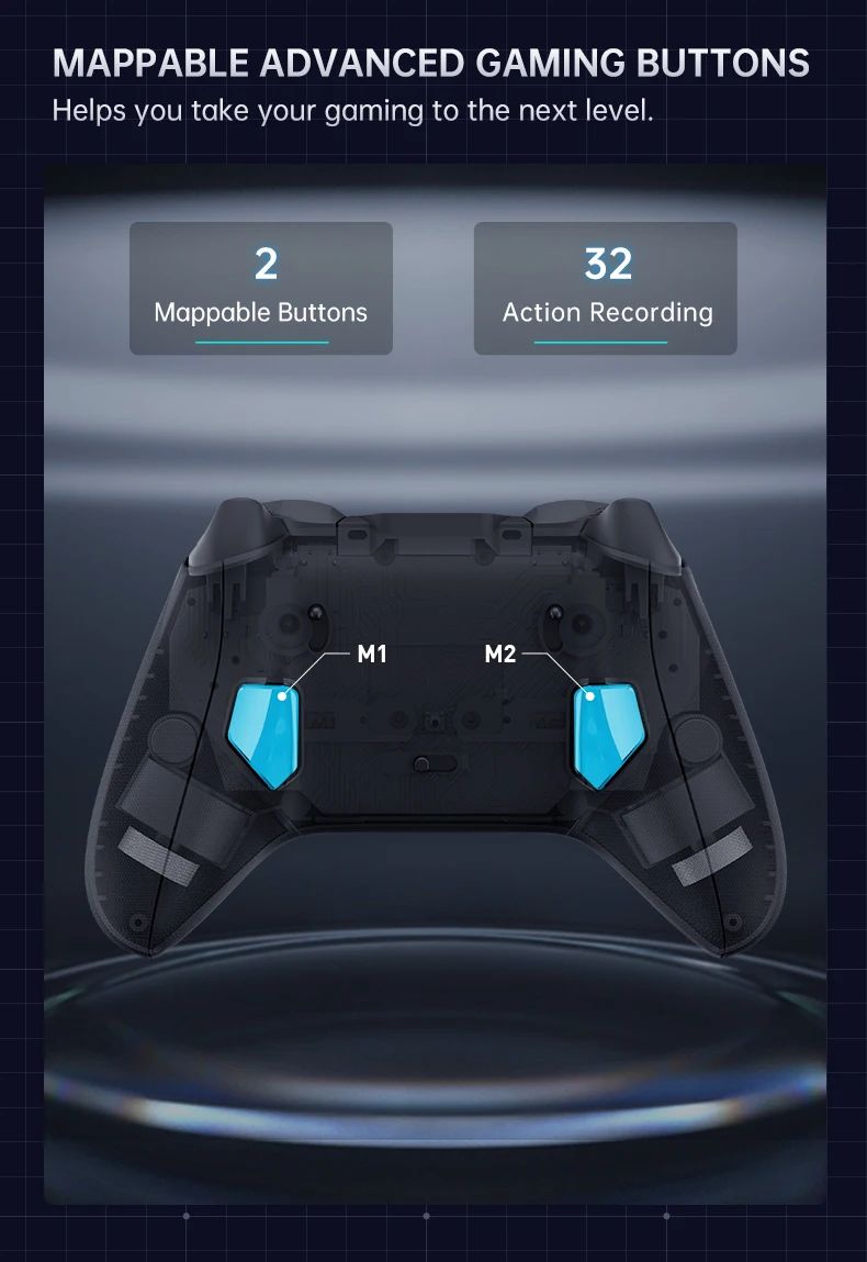 G6 Pro Tri Mode Gamepad Wireless Controller for PC Nintendo Switch 2 Hall Effect Joystick Polling Rate MACHENIKE Game Controller