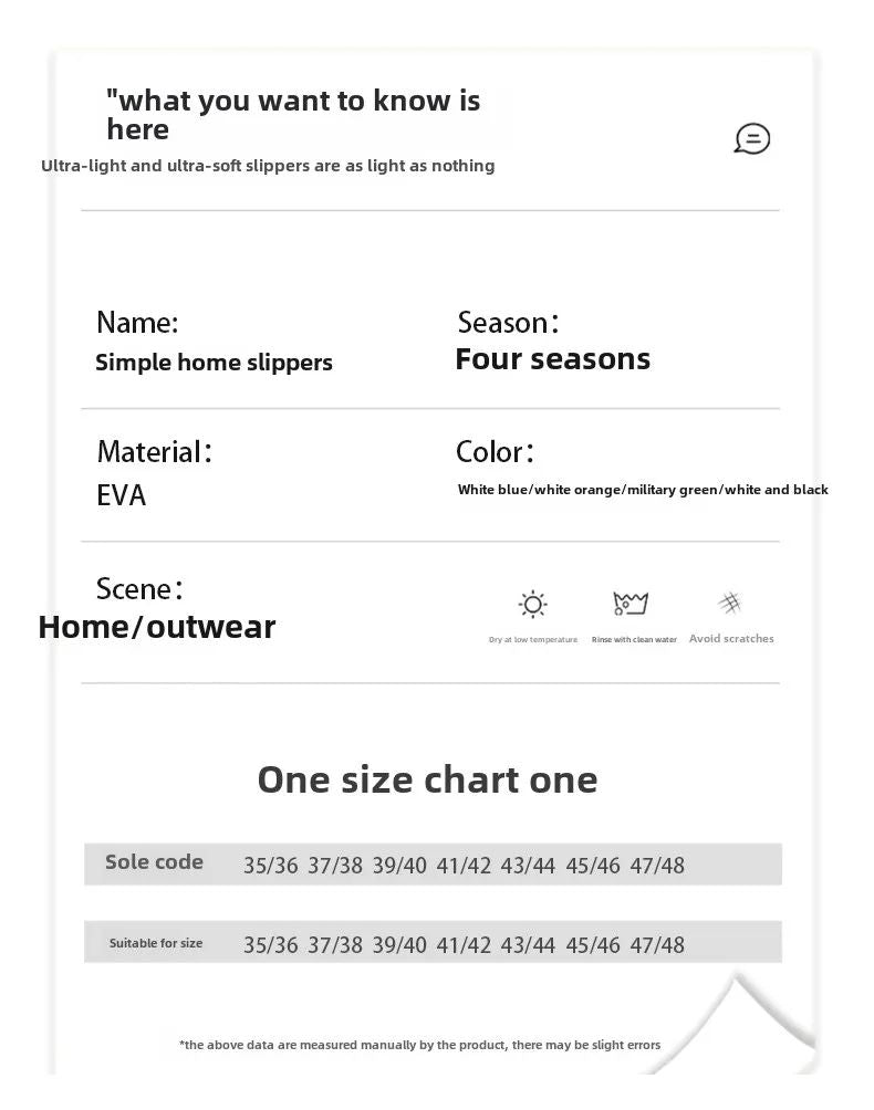 Summer Couple Clog Shoes Fashion Sandals Waterproof Slippers Men Shoes Outdoor Soft Sole Shoes Clogs EVA Beach Home Slipper