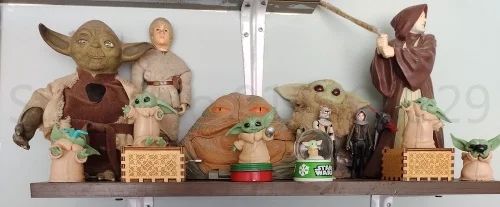 New 5pcs/set Baby Yoda Grogu Mandalorian Action Figure Toys 4-7cm Yoda Baby Action Toys Star Wars Figuras Hot Xmas Gifts