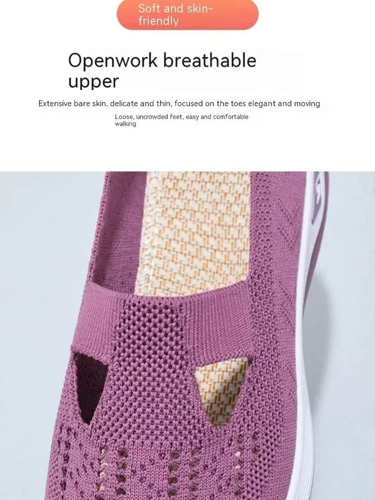 Orthopedic Shoes for Women Walking Shoes Slip On Arch Support Memory Foam Breathable Sneakers Summer Comfortable Casual Trainers