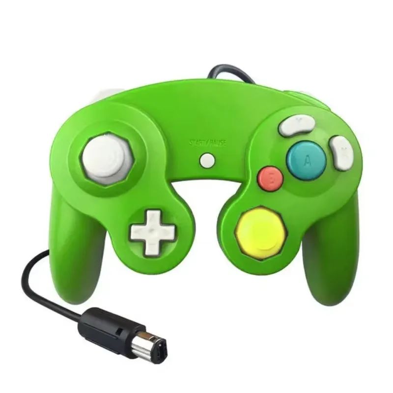 Wired Game Controller for GameCube NGC Single Button Wired Gamepad Joystick for NGC Game Console