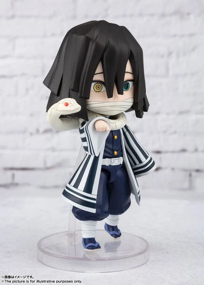 Em Estoque Original Bandai Figuarts Mini Demon Slayer Blade Fornalha Porta Anime Figura Q Versão Bonito Modelo Brinquedos
