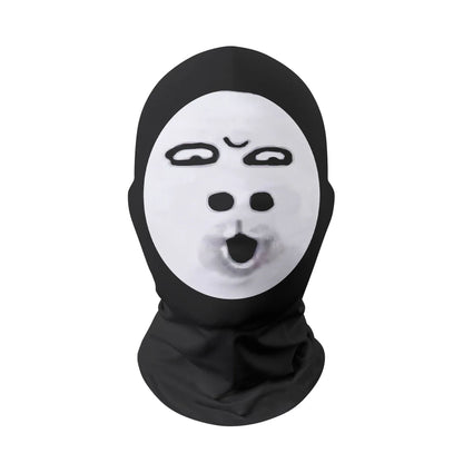 Customizable Masks Halloween 3D Mask Full Face Elastic Mesh Sunscreen Mask for Men Women Party Cosplay Headwear Cosplay Masks
