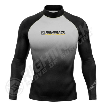 New Men's Surfing Shirt Camouflage Gradient Lycra Rashguard RIGHTTRACK Surf Sportswear Beach UV Protection Swimwear UPF50