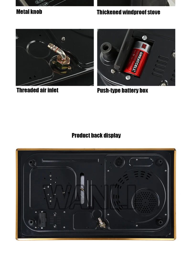 Desktop 220v Household Built-in Electric Dual-purpose Gas Stove Induction Cooker Natural Gas/Liquefied Petroleum Gas Single-burn