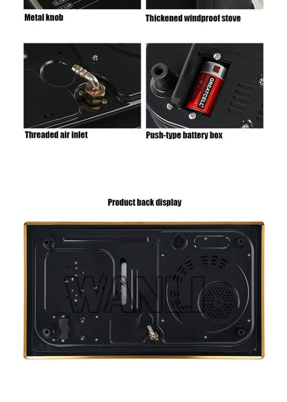 Desktop 220v Household Built-in Electric Dual-purpose Gas Stove Induction Cooker Natural Gas/Liquefied Petroleum Gas Single-burn