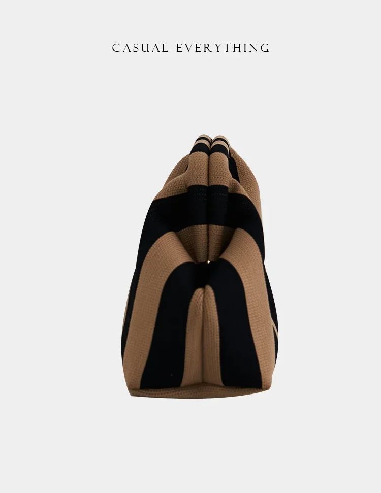 Summer Woven Crochet Purses for Women Beach Clutch Handbags 2025 Dumpling Hobo Casual Colorblock Bag Ladies Ruched Cloud Purse