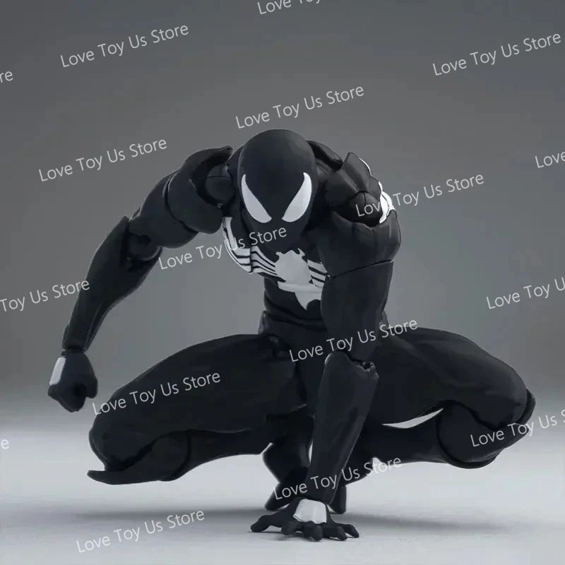 Original Mess Toys Spider Man Simbionte Spiderman Messtoys Terno Preto Vizinho Aranha Escarlate Anime Boneco de Ação Presentes Brinquedos