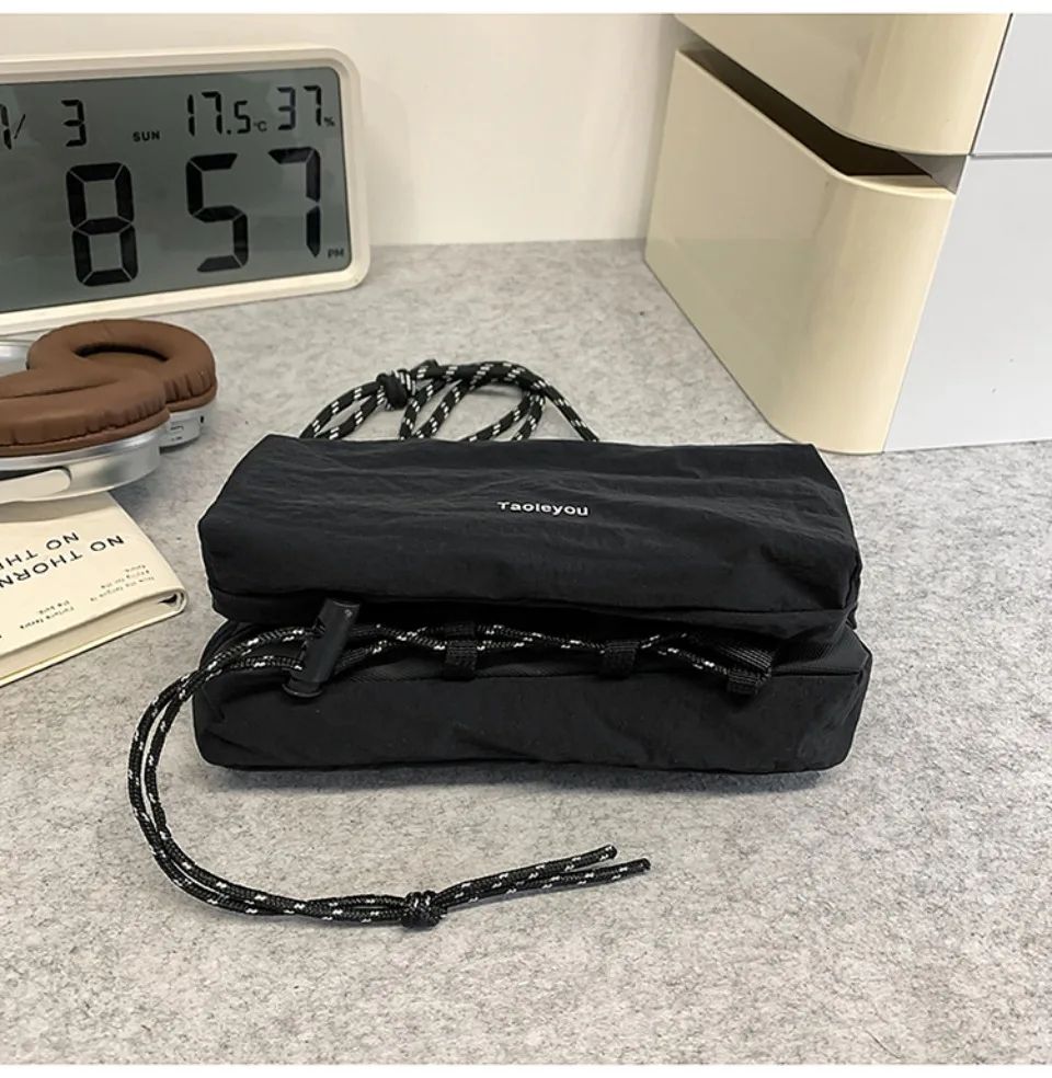 Unisex Camp Messenger Bag Large Capacity Shoulder Bag for Men Women Durable Nylon Hiking Travel Backpack