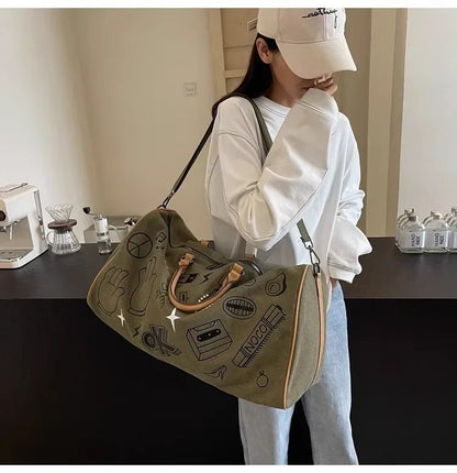 Oxford Travel Bag Handbags Large Capacity Carry On Luggage Bags Men Women Shoulder Outdoor Tote Weekend Waterproof Sport Gym Ba