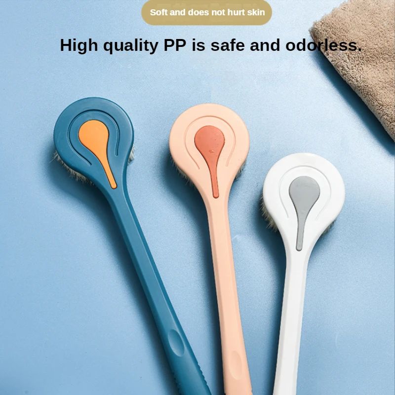 1pc Extra Long Bath Brush with Soft Hair Back Scrubber Shower Massage Body Brush for Spa Experience, Body Scrub