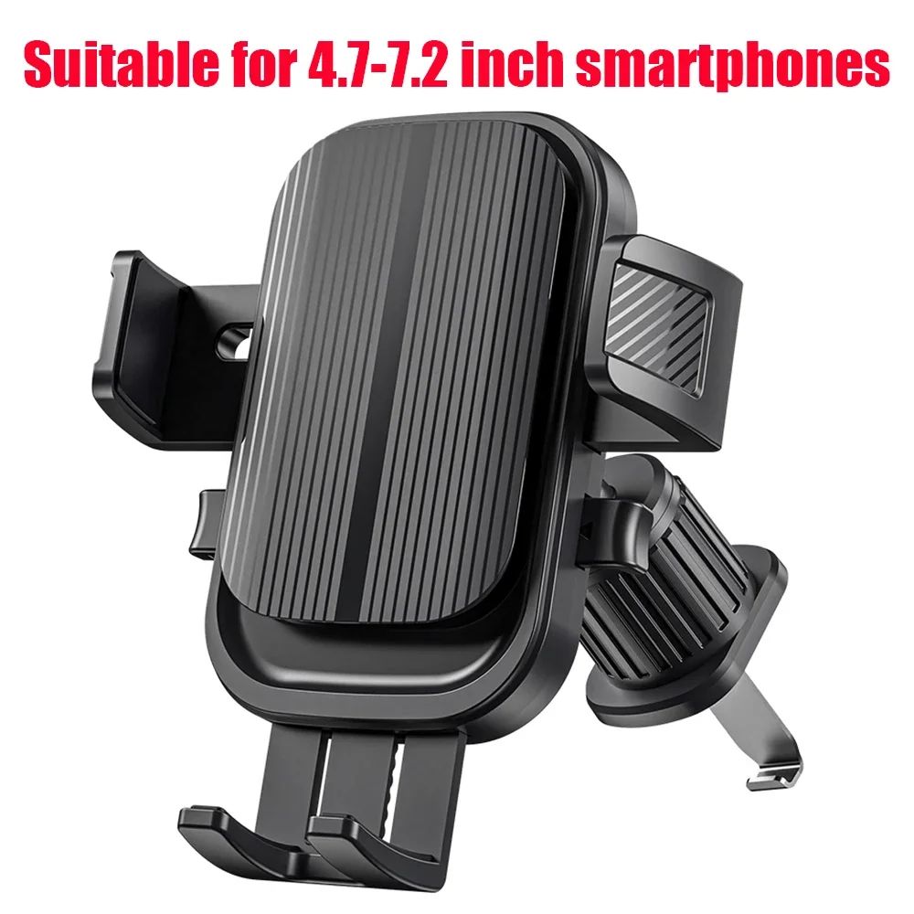 Suporte de Telefone para GPS de Saída de Ar Veicular Rotação 360° Gancho Espiral Universal para Saída de Ar Suporte Veicular por Gravidade para Smartphones de 4.7-7.2 polegadas