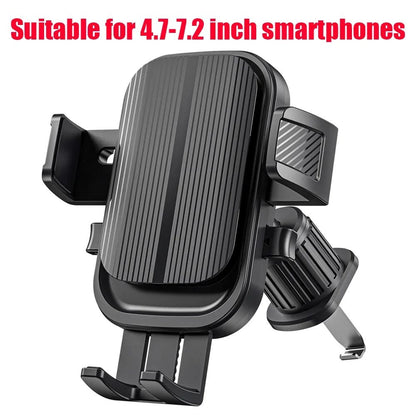 Suporte de Telefone para GPS de Saída de Ar Veicular Rotação 360° Gancho Espiral Universal para Saída de Ar Suporte Veicular por Gravidade para Smartphones de 4.7-7.2 polegadas