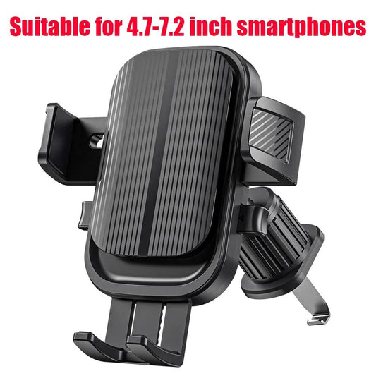 Car Vent GPS Navigation Phone Holder 360° Rotation Universal Spiral Hook Vent Gravity Vehicle Bracket for 4.7-7.2inch Smartphone