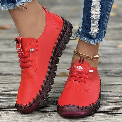 Sneakers Women Shoes Loafers Lace Up Leather Flat New Spring 2023 Casual comfortable Mom Shoe Mujer Zapatos Chaussure Femme