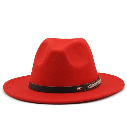 2025 Mulheres Homens Chapéu Panamá Fedora Aba Larga Proteção Solar Clássico Unissex Moda Chapéu Top para Festa Casamento Igreja