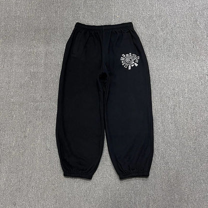 American High Street Black Sweatpants ADWYSD Pants Sunroll Fleece Zipper Pocket Men Women Cleanfit Trousers