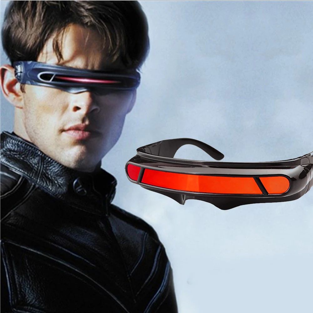 x-man sunglasses X-men Cyclops Cosplay Polarized Sunglasses for Men Women Memory Material Shield  Designer Sunglasses