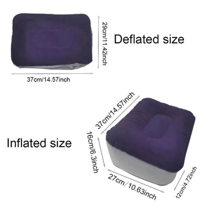 Inflatable Footrest Pillow PVC Foot Rest Air Pillow Cushion For Travel Office Home Leg Up Relaxing Feet Tools Under Desk