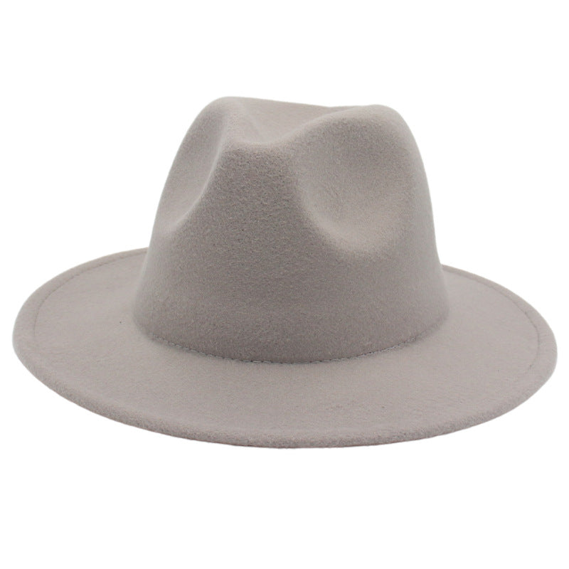 Women Fedora Hat Autumn Winter Luxury Men Top Hats Trendy Formal Wedding Decorate Black Green White Panama Cap Fedoras Gorras