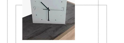 Creative Light Sensor Corner Wall Clock Square Simple Double Sided Wall Clock with Arabic Numeral Scale Analog Silent Wall Clock