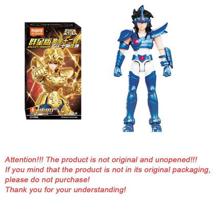 Blokees Saint Seiya Boneco de Ação Saori Kido Áries Mu Leão Aiolia Câncer Máscara da Morte Brinquedos de Montar DIY Coleção de Blocos de Construção