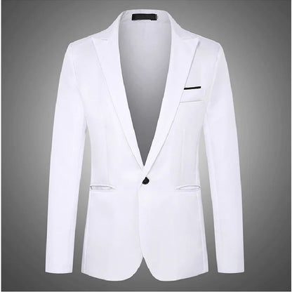 Autumn New Men's Casual Suit Casual Business Office Suit Jacket Solid Trendy Non-ironing Anti-wrinkle Slim Fit Men's Blouse