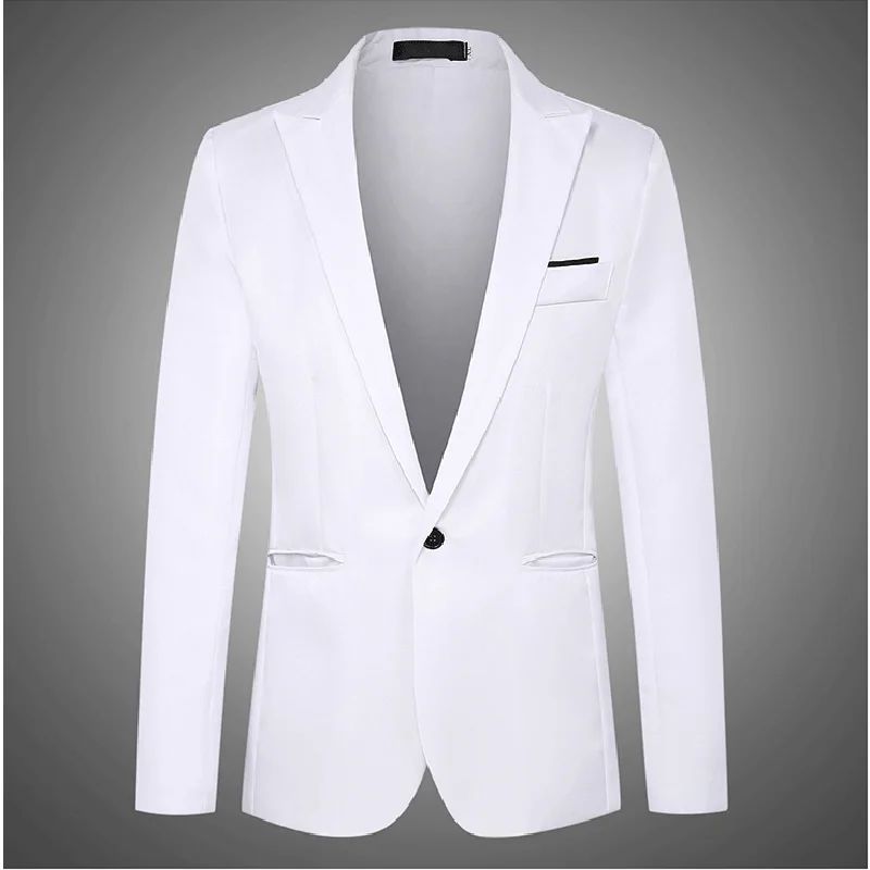 Autumn New Men's Casual Suit Casual Business Office Suit Jacket Solid Trendy Non-ironing Anti-wrinkle Slim Fit Men's Blouse
