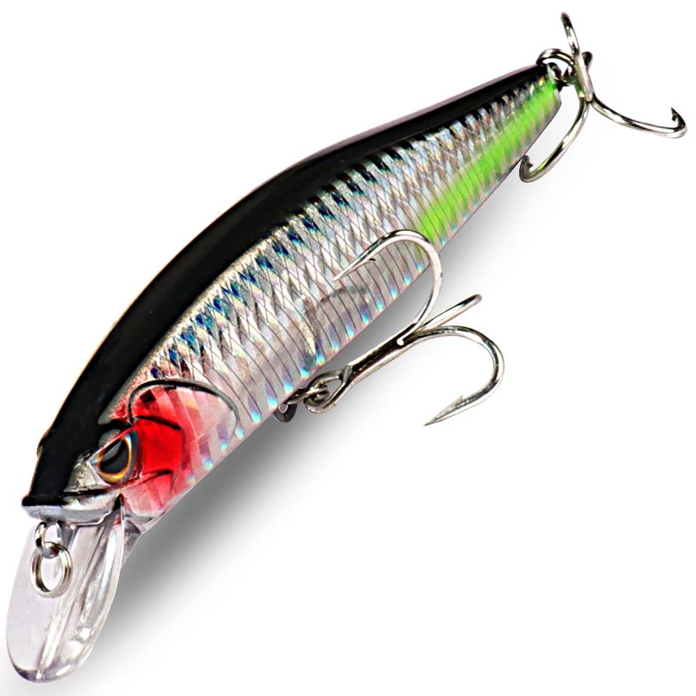Minnow Afundante 19g Jerkbait Flutuante 15g Isca de Pesca Anzóis Triplos Swimbait Pesca Popper Tackle Wobbler Isca Artificial