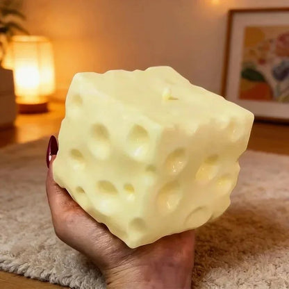1/2pcs Simulate Cheese Slow Rebound Pinching Office Decompression Relax Slow Rebound Cheese Pinching Ornament Decompress Knead