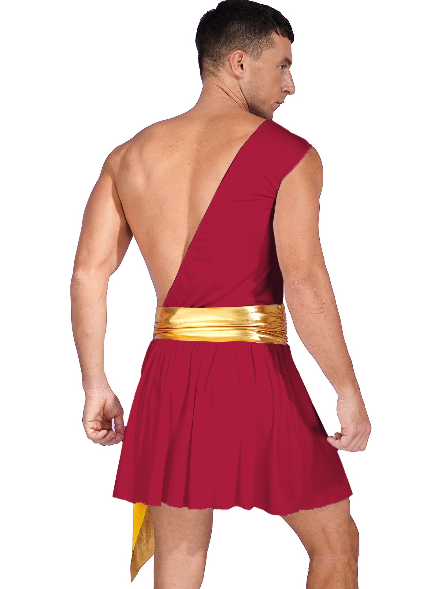 Mens Roman Toga Costume Ancient Greek Gods Senator Emperor Robe Uniform Halloween Party Cosplay Role Play Fancy Dress