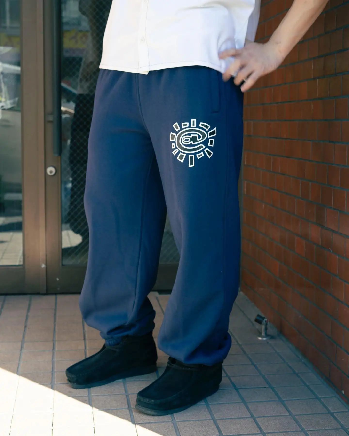 American High Street Black Sweatpants ADWYSD Pants Sunroll Fleece Zipper Pocket Men Women Cleanfit Trousers
