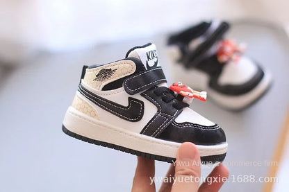 Boots Baby Girls Sneakers Board Shoes Cartoon Prints Soft Bottom Non-slip Children Casual Walking Shoes Boy Kids Children Shoes