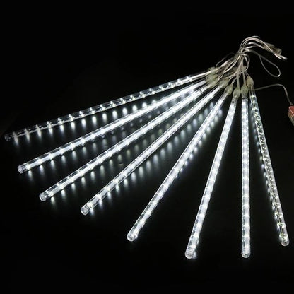 30/50CM LED Meteor Shower Rain Lights Waterproof Falling Raindrop Fairy String Light for Christmas Holiday Party Patio Decor
