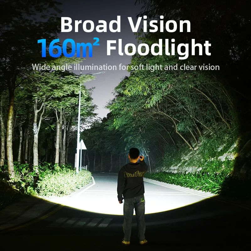 2025 New Philips SFL8168 3200 Lumen LED Flashlight 1000m Portable Powerful Bright Flashlights Camping Lamp for Outdoor Hiking