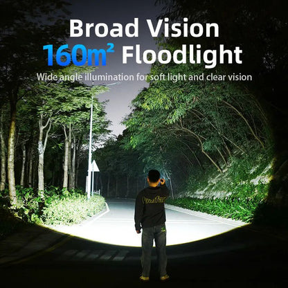 2025 New Philips SFL8168 3200 Lumen LED Flashlight 1000m Portable Powerful Bright Flashlights Camping Lamp for Outdoor Hiking