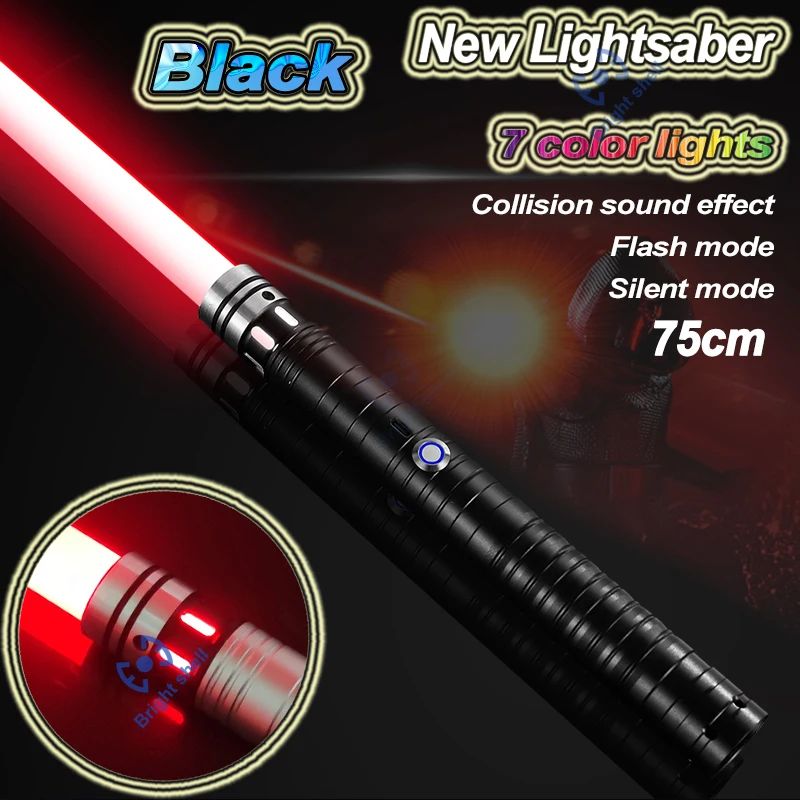 Metal Lightsaber Sword Toys RGB Light Saber 15Color Change Kids Soundfonts Force FX FOC Blaster Toys Jedi Sword Gift