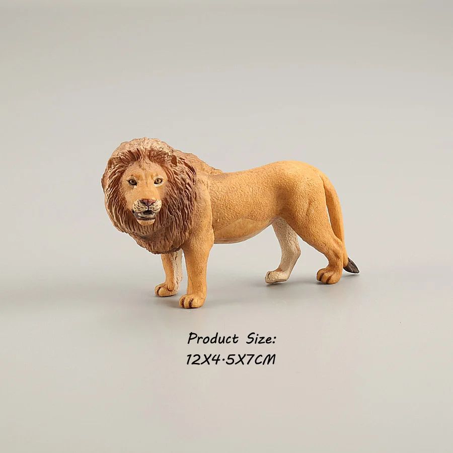 Brinquedos de Figuras de Animais Selvagens Leão Tigre Leopardo Pantera Guepardo Brinquedos de Plástico Animais da Selva Bonecos de Ação Presentes para Crianças